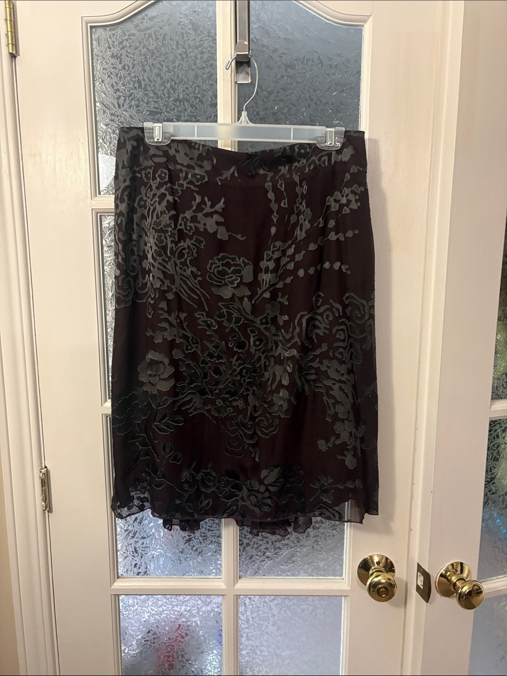 Max Mara embossed pattern skirt size 12 EUC